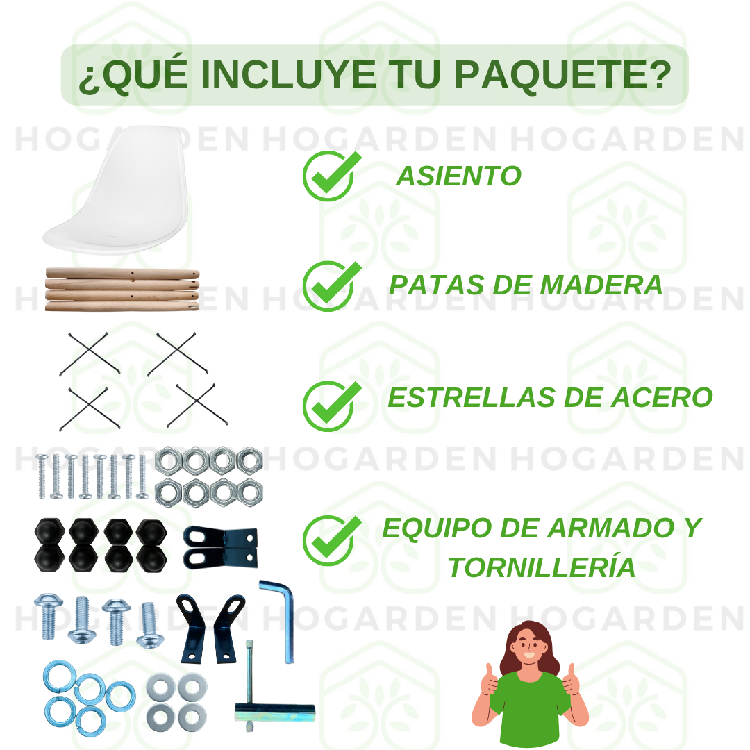 Silla Eames Transparente