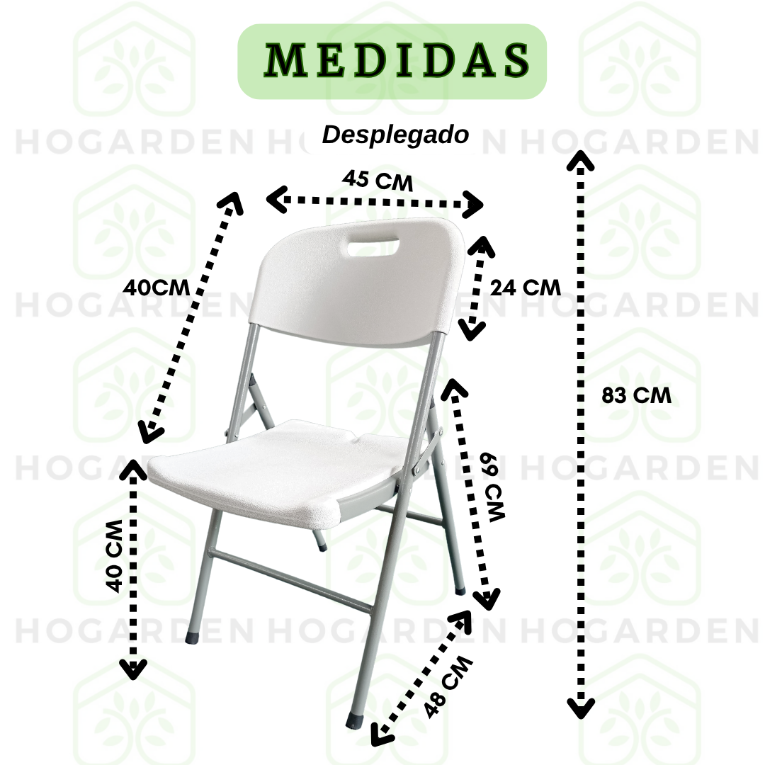 Silla Plegable Blanca