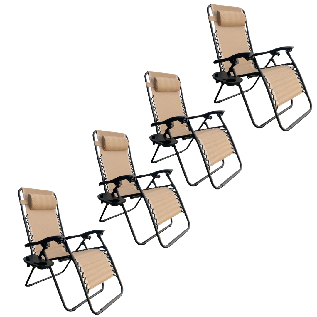 Silla Camastro Gravedad Cero Beige