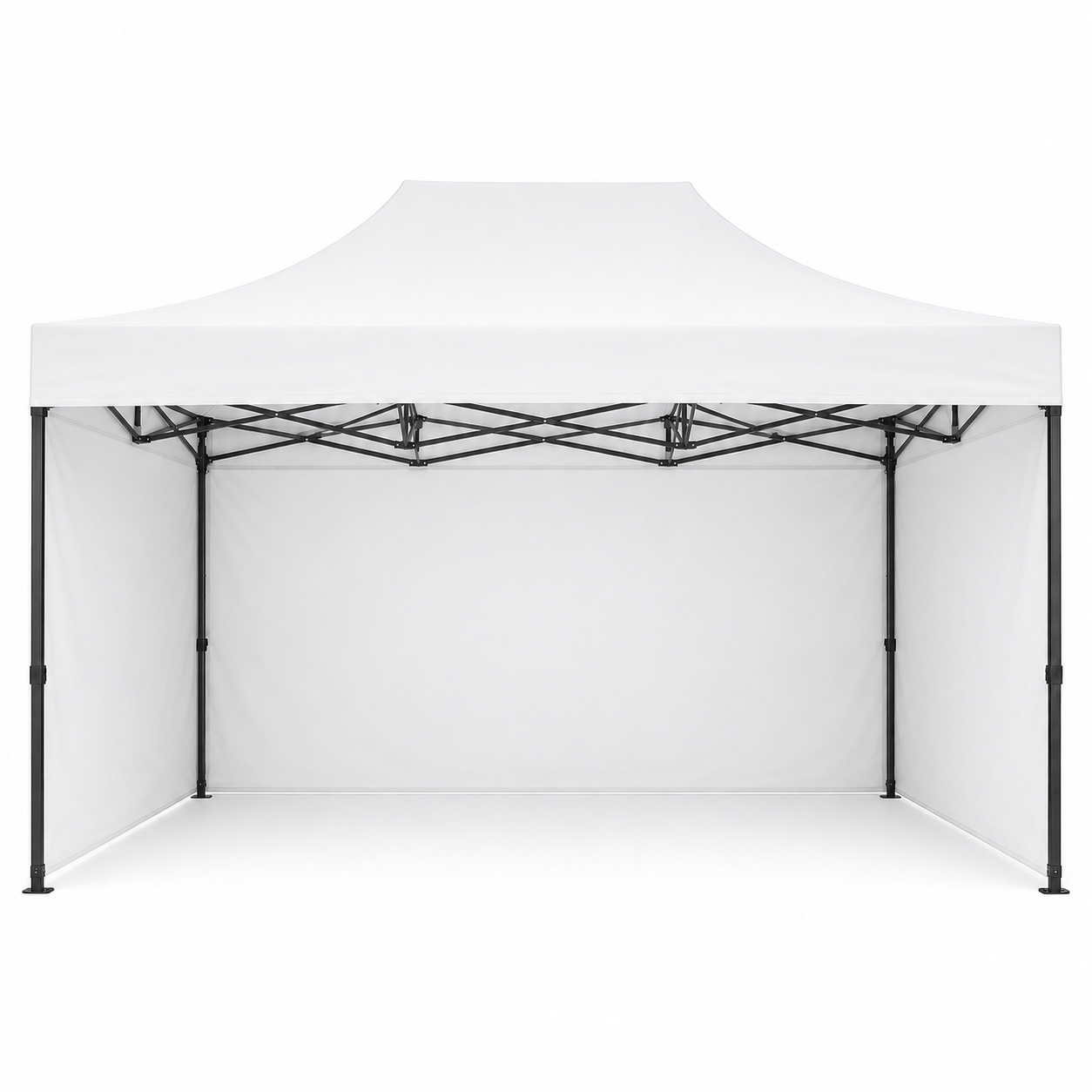 Carpa Plegable Blanca 3x4.5 M Con Pared
