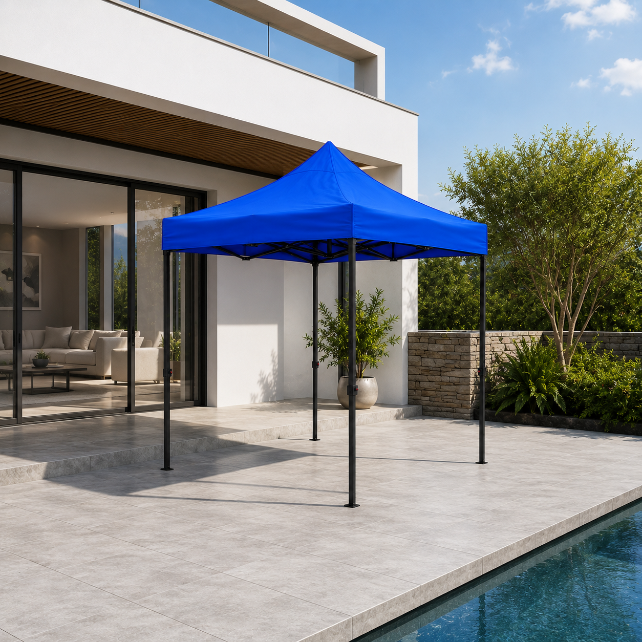 Carpa Plegable Azul 2x2 M