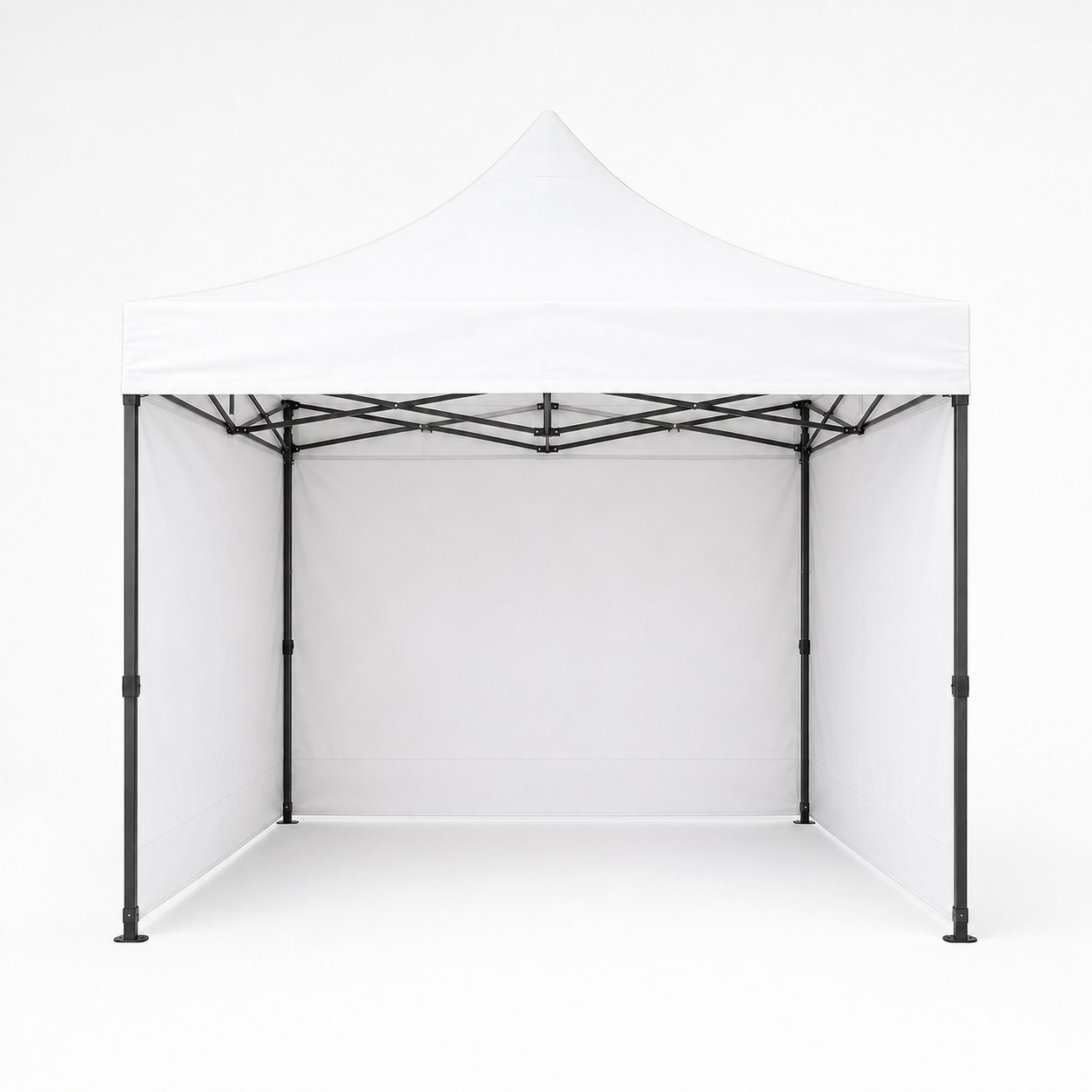 Carpa Plegable Blanca 3x3 M Con Pared