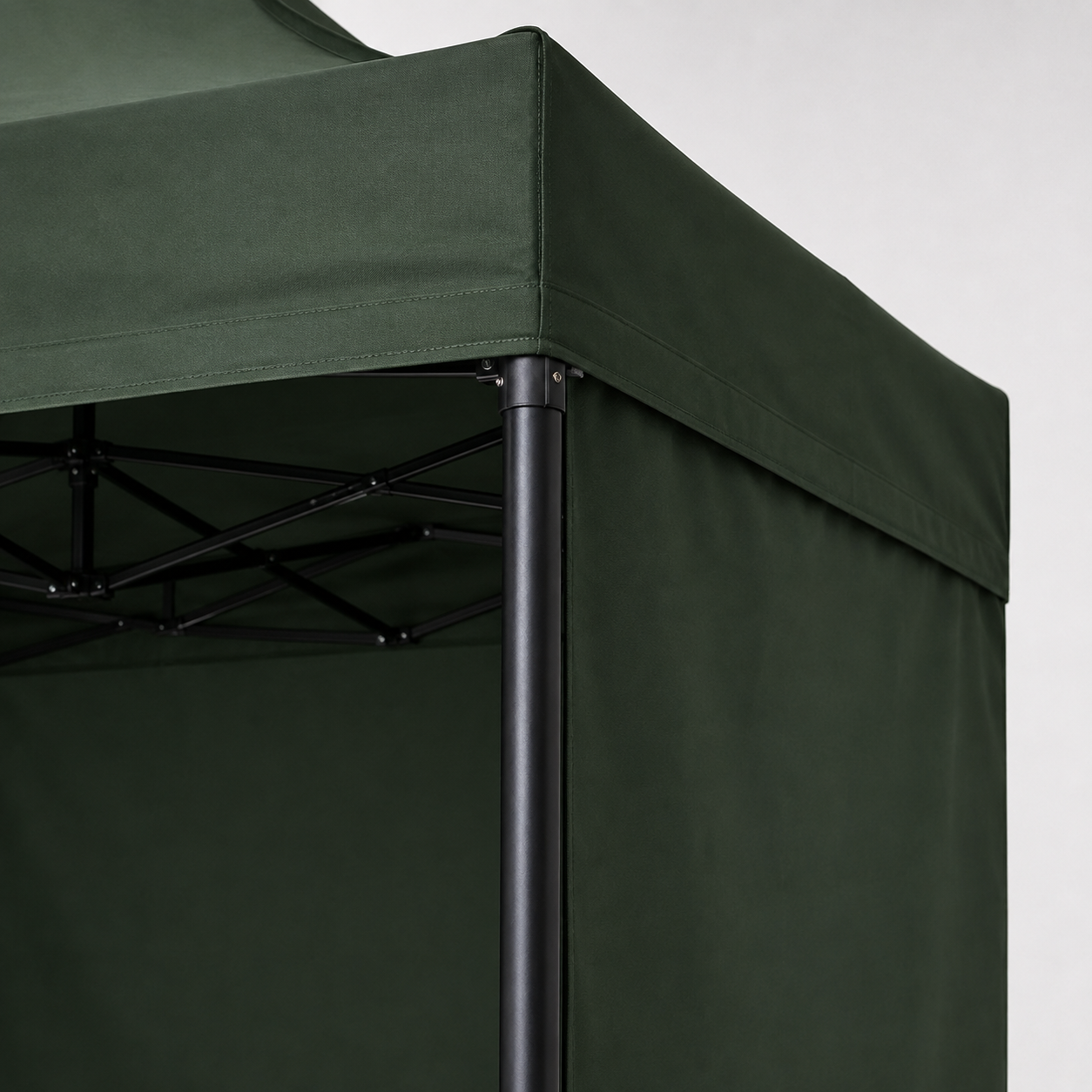 Carpa Plegable Verde 3x3 M Con Pared