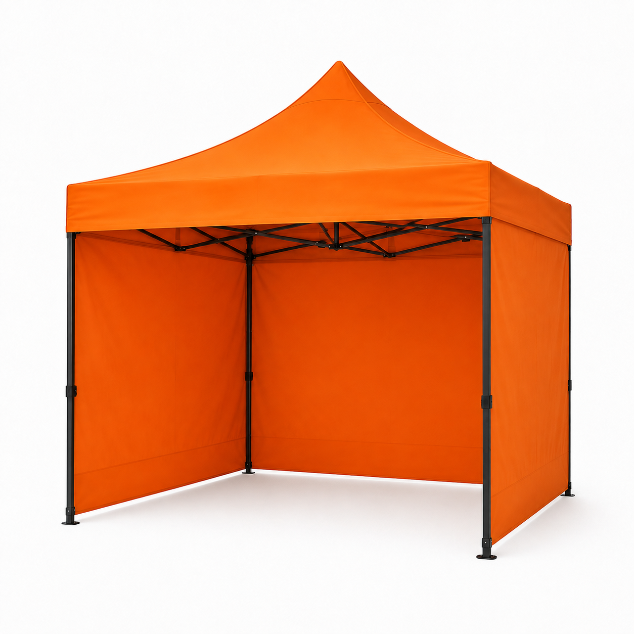 Carpa Plegable Naranja 3x3 M Con Pared