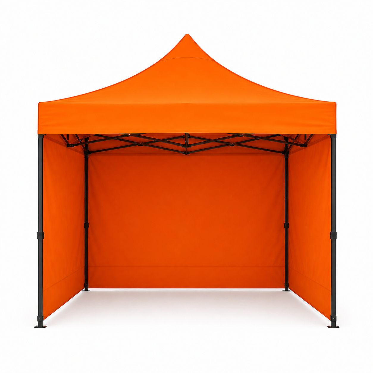 Carpa Plegable Naranja 3x3 M Con Pared