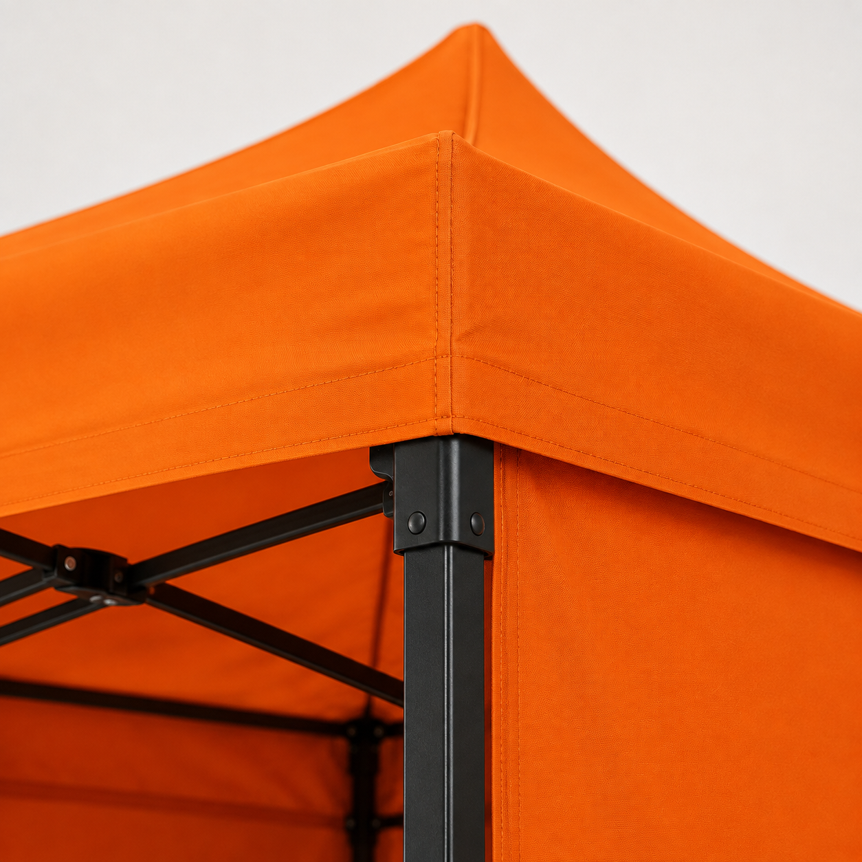 Carpa Plegable Naranja 3x3 M Con Pared