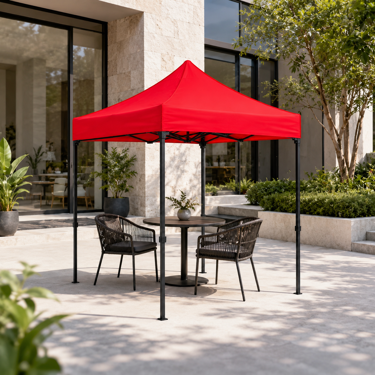 Carpa Plegable Roja 2x2 M