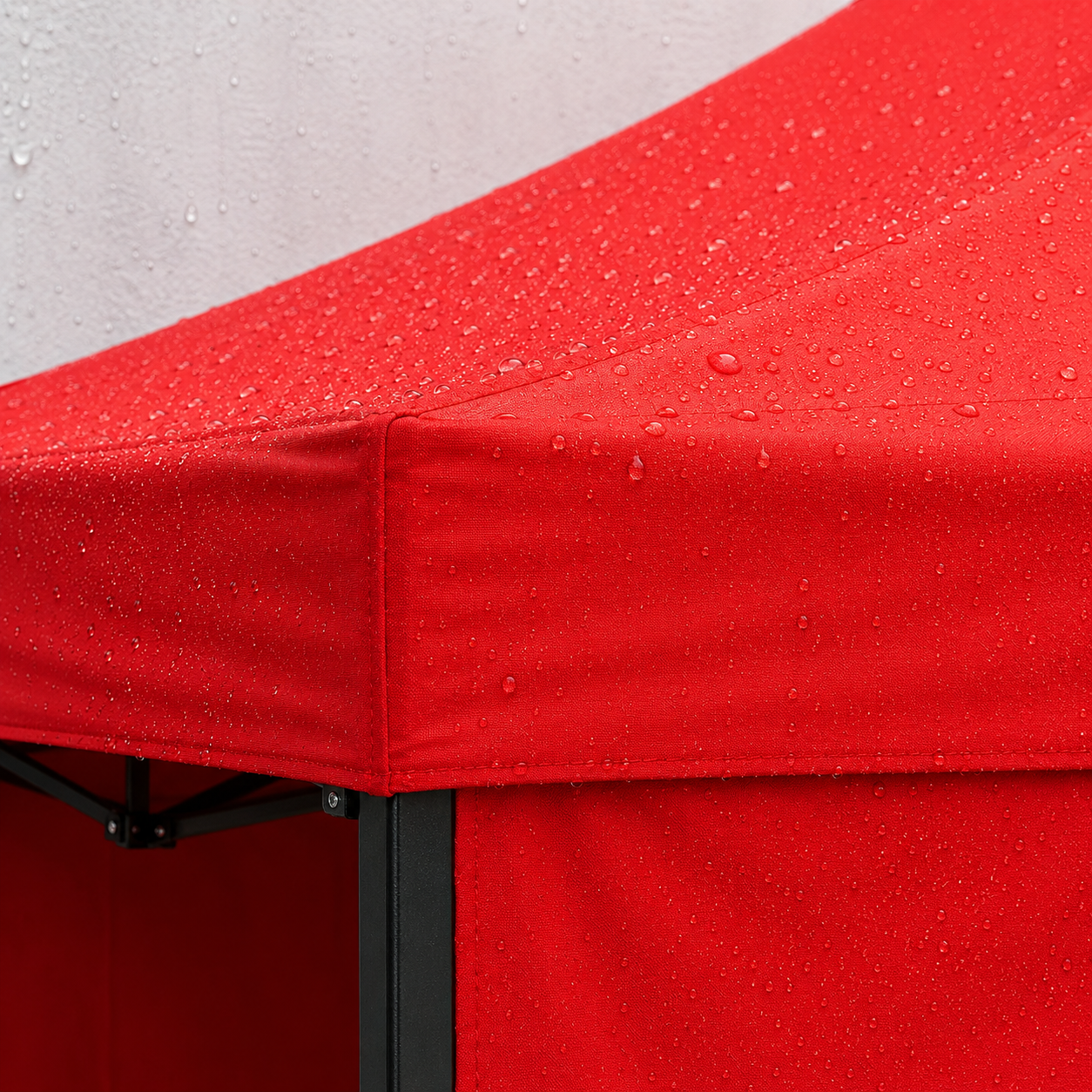 Carpa Plegable Roja 3x3 M Con Pared