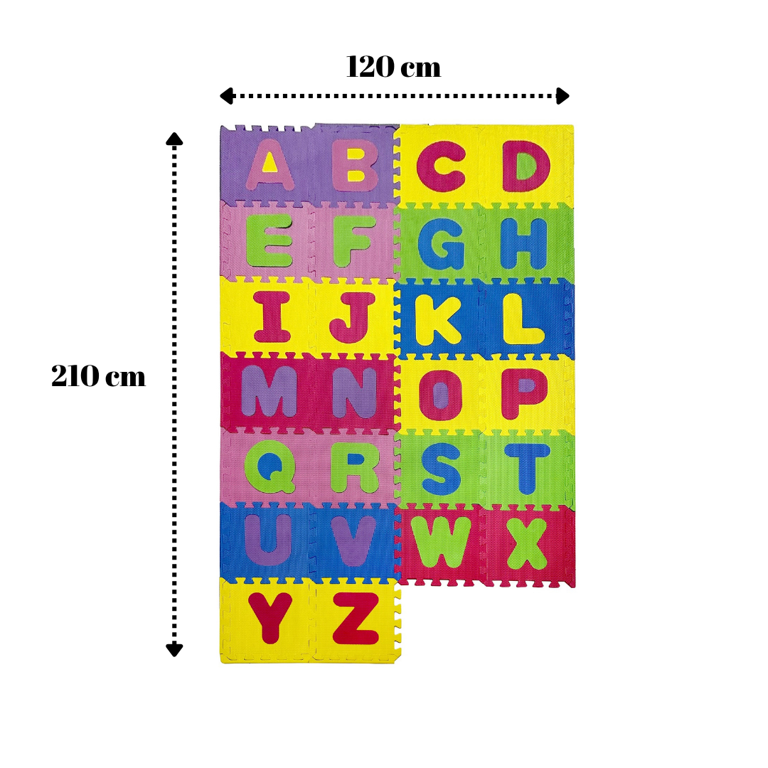 Tapete Foamy Abc Colores Para Bebés 26 pzs