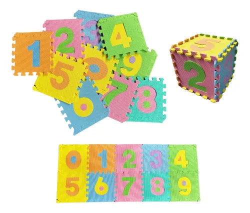 Tapete Foamy Números Para Bebés 10 pzs