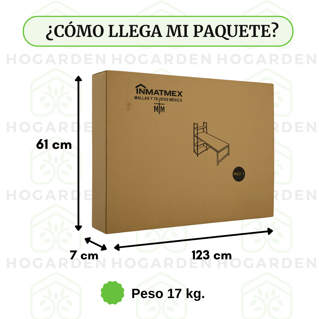 Escritorio Con Repisas Color Madera