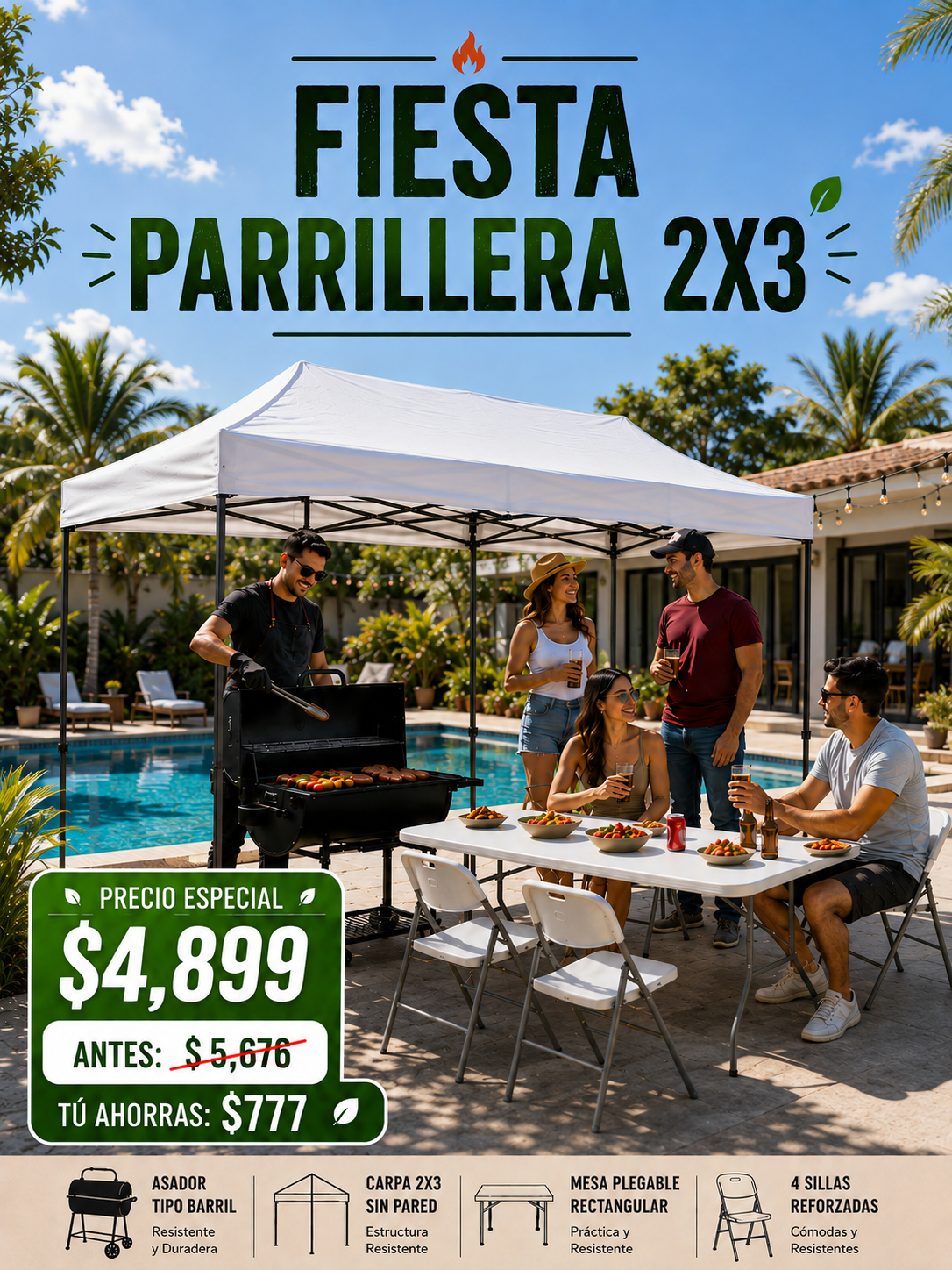 Fiesta Parrillera 2x3