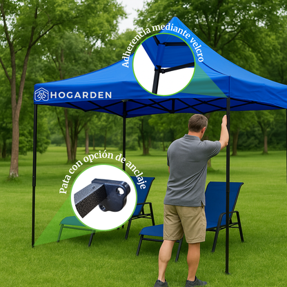 Carpa Plegable Azul 3x3 M