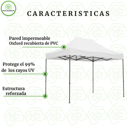 Carpa Plegable Blanca 2x3 M
