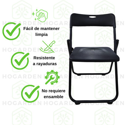 Silla Plegable Negra