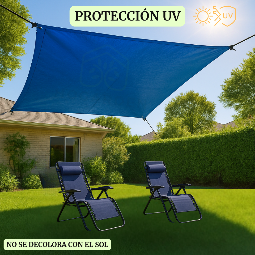 Lona Ahulada 4x3 M Reforzada Uso Rudo Impermeable