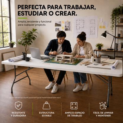 Mesa Plegable Blanca 2.40 M