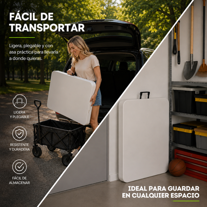Mesa Plegable Blanca 1.80 M