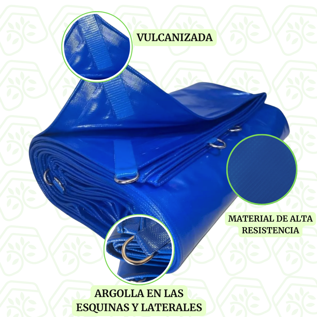 Lona Ahulada 4x3 M Reforzada Uso Rudo Impermeable