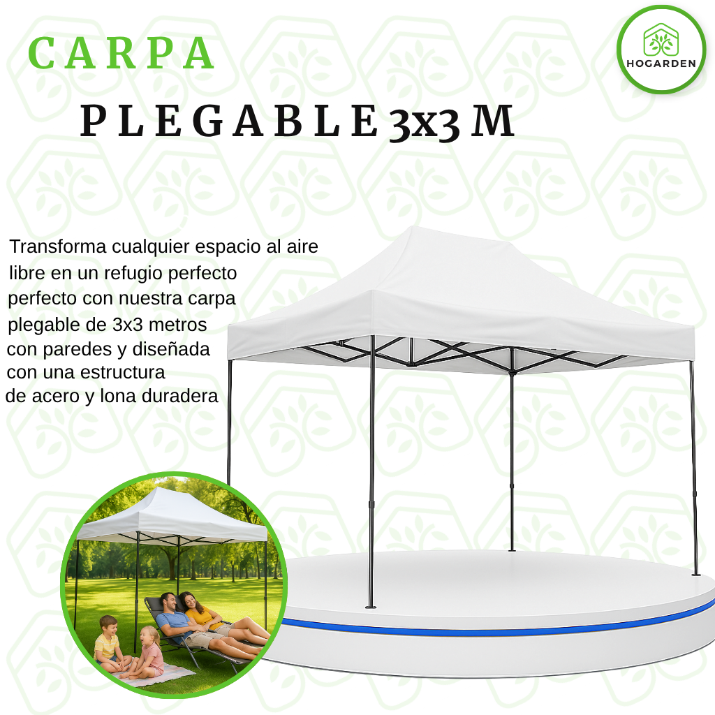 Carpa Plegable Blanca 2x3 M