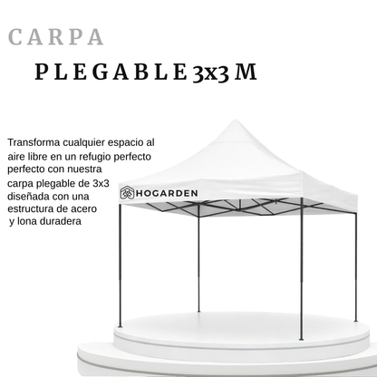 Carpa Plegable Blanca 3x3 M