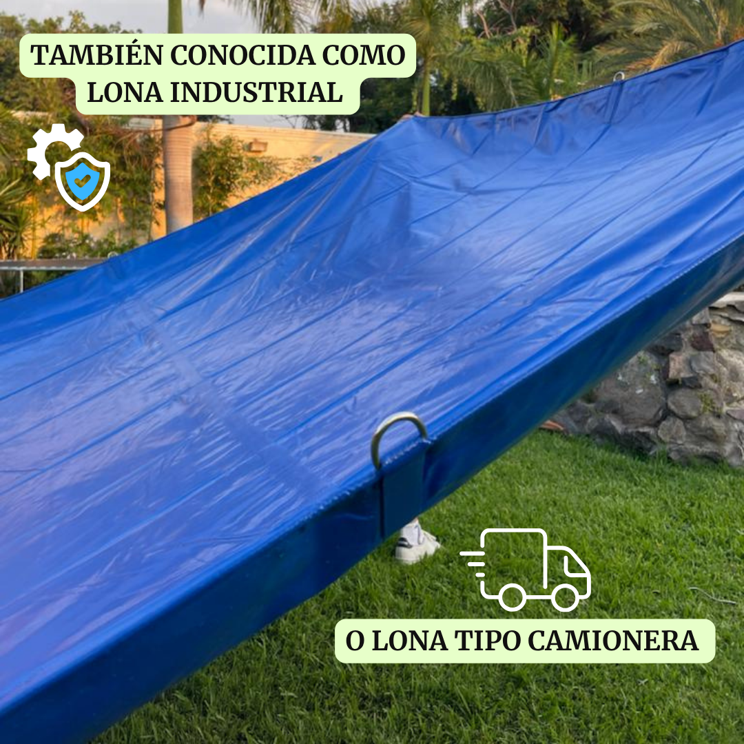 Lona Ahulada 4x3 M Reforzada Uso Rudo Impermeable