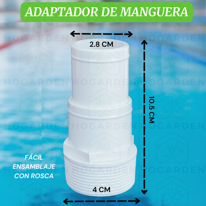 Kit Para Limpiar Alberca 9 Pzs Con Manguera de 15