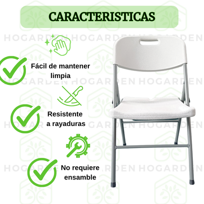 Silla Plegable Blanca