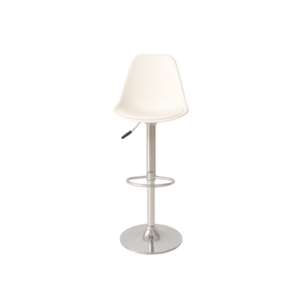 Banco Blanco Alto Eames Para Barra Y Cocina
