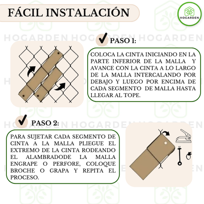 Cinta Rompeviento Beige Para Malla Ciclónica 10m2