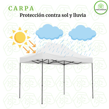 Carpa Plegable Blanca 2x3 M