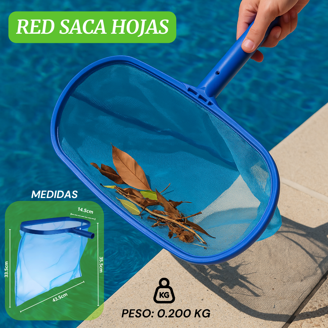 Kit Para Limpiar Alberca 9 Pzs Con Manguera de 15