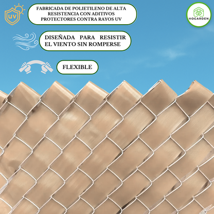 Cinta Rompeviento Beige Para Malla Ciclónica 10m2