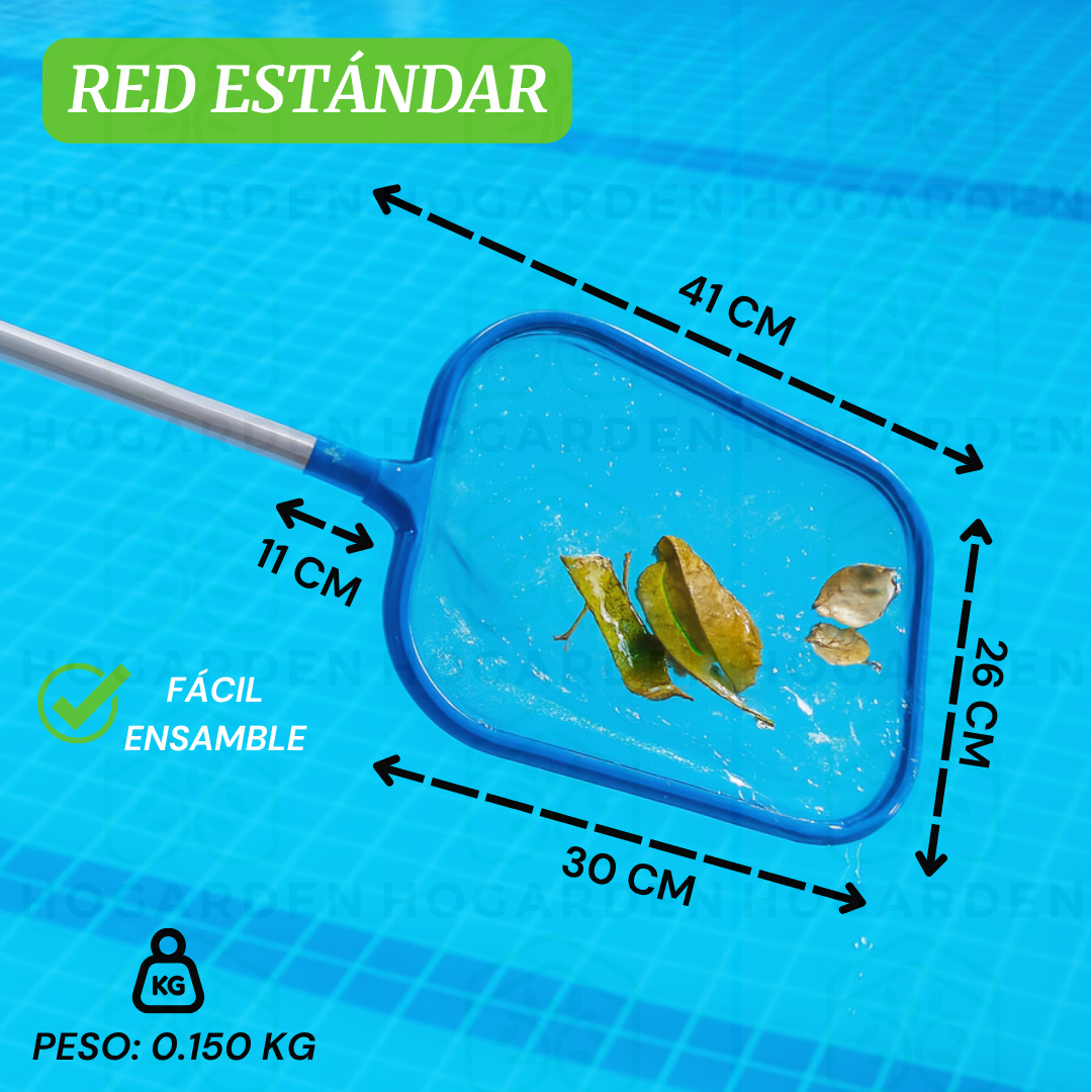 Kit Para Limpiar Alberca 9 Pzs Con Manguera de 15