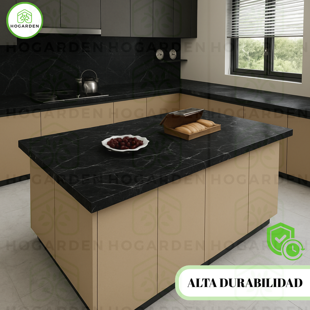Panel Tipo Mármol Negro 122x244 Cm Para Decorar