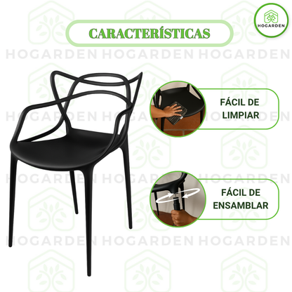 Silla Gato Master Negro Para Eventos