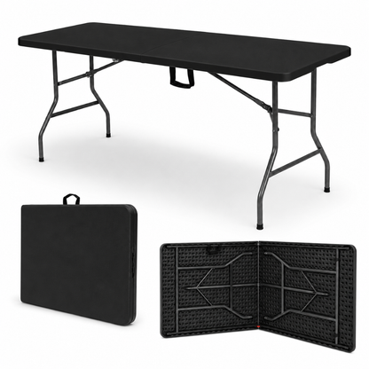 Mesa Plegable Negra 1.80 M