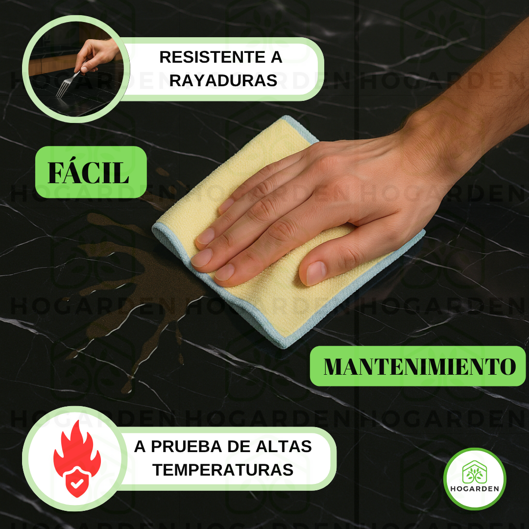Panel Tipo Mármol Negro 122x244 Cm Para Decorar