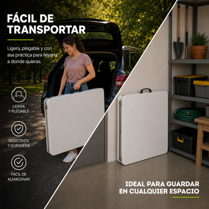 Mesa Plegable Blanca 2.40 M