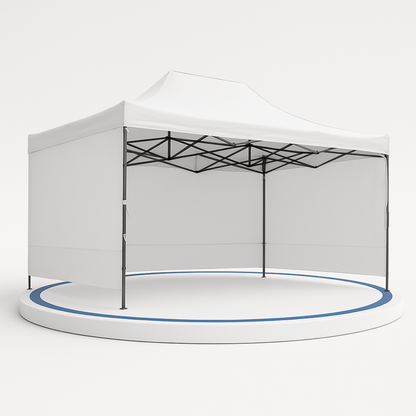 Carpa Plegable Blanca 3x4.5 M Con Pared