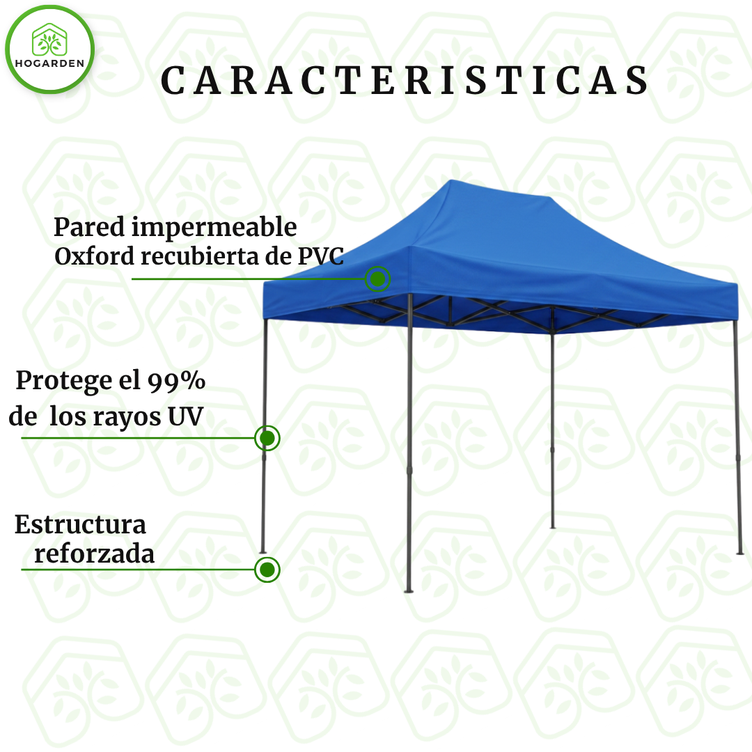 Carpa Plegable Azul 2x3 M