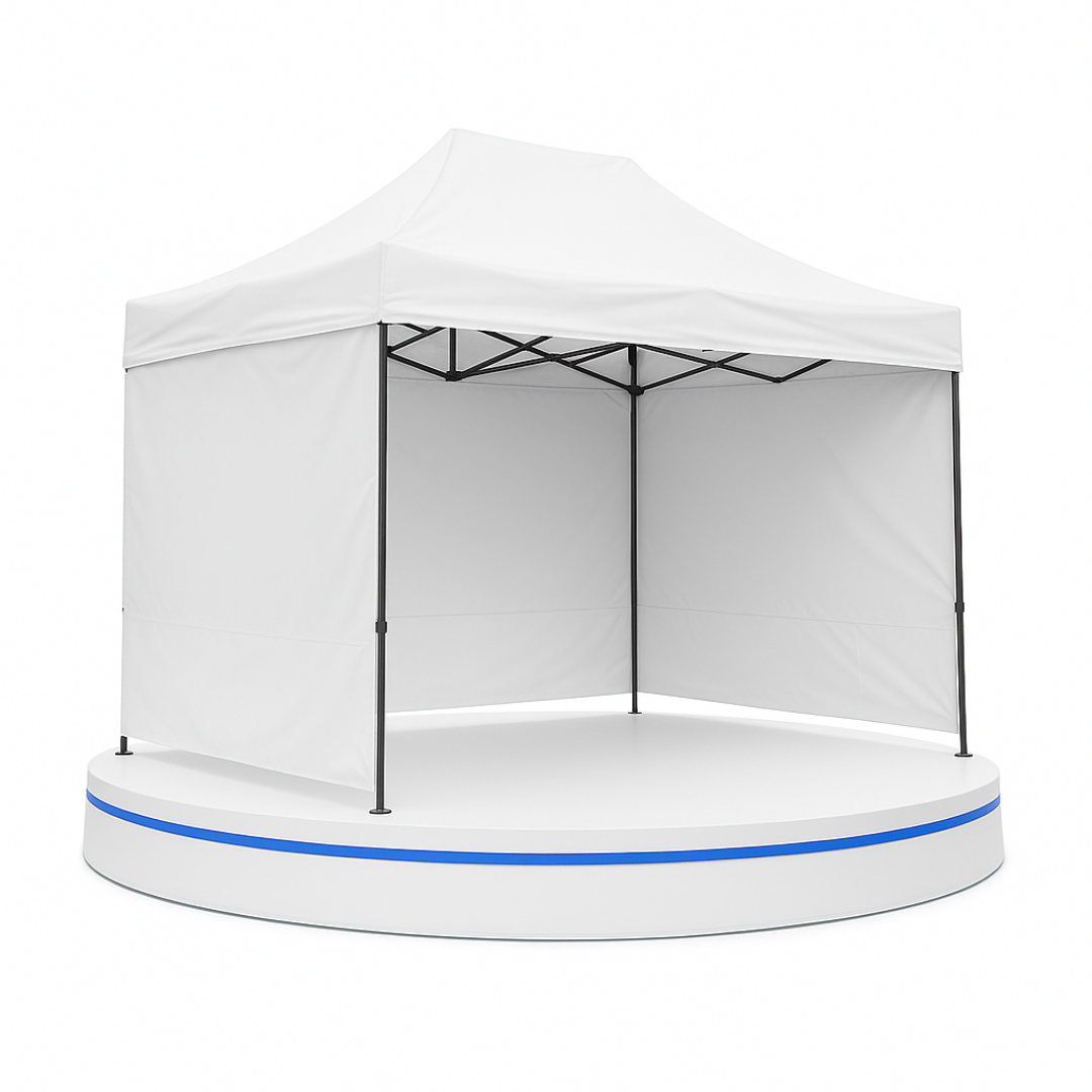Carpa Plegable Blanca 2x3 M Con Pared