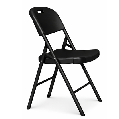 Silla Plegable Reforzada Negra