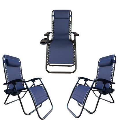 Silla Camastro Gravedad Cero Azul