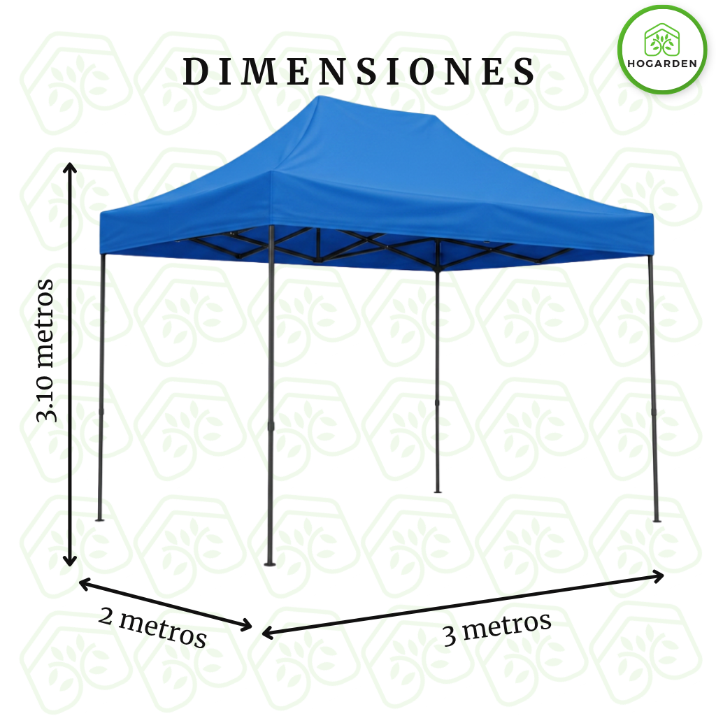 Carpa Plegable Azul 2x3 M