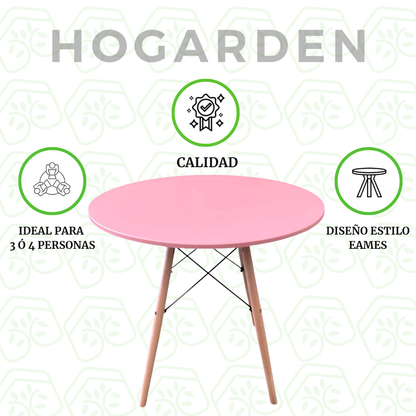 Mesa Eames Rosa Redonda
