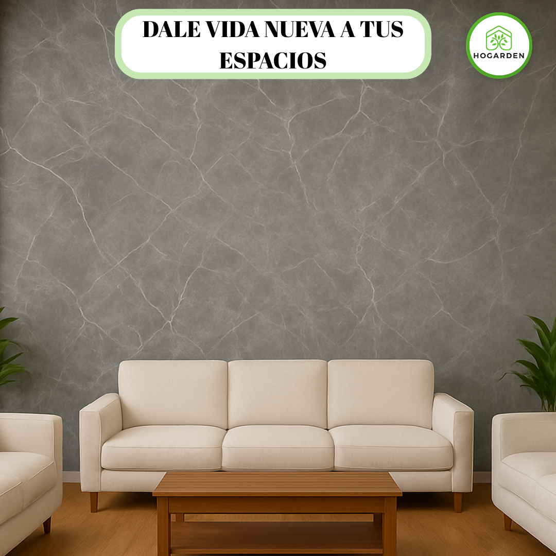 Panel Tipo Mármol Gris 122x244 Cm Para Decorar