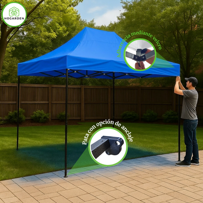 Carpa Plegable Azul 2x3 M
