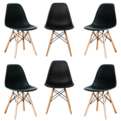 Silla Eames Minimalista Negro
