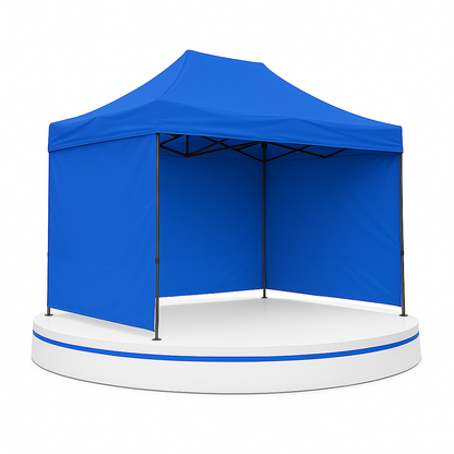 Carpa Plegable Azul 2x3 M Con Pared